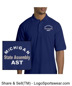 Men's MSA-AST Polo Shirt Design Zoom